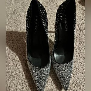 Azalea Wang rhinestone heels